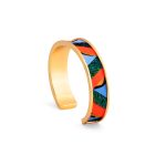 white background product photography of a womens cuff bracelet