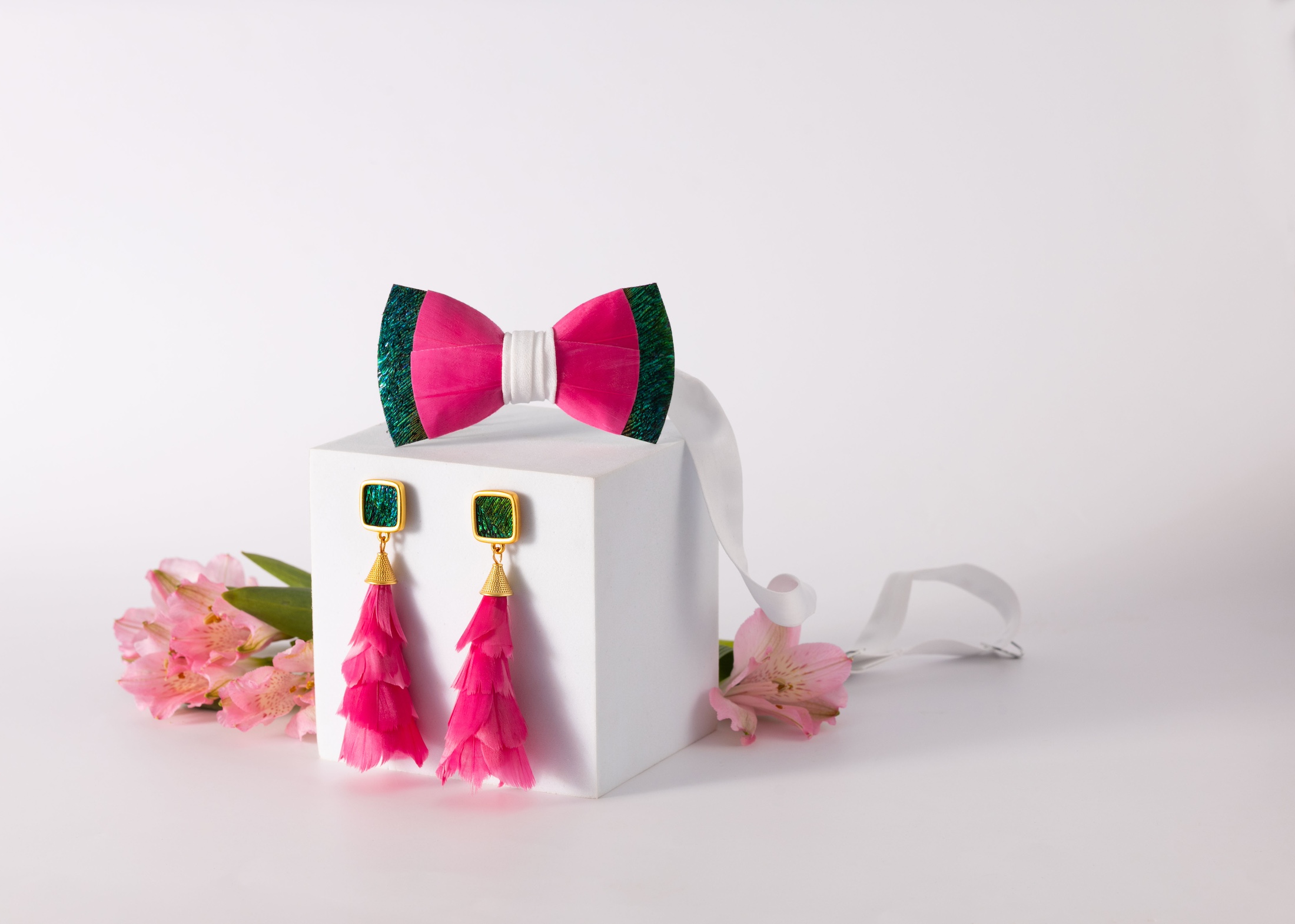 Mom and kids themed product staging image