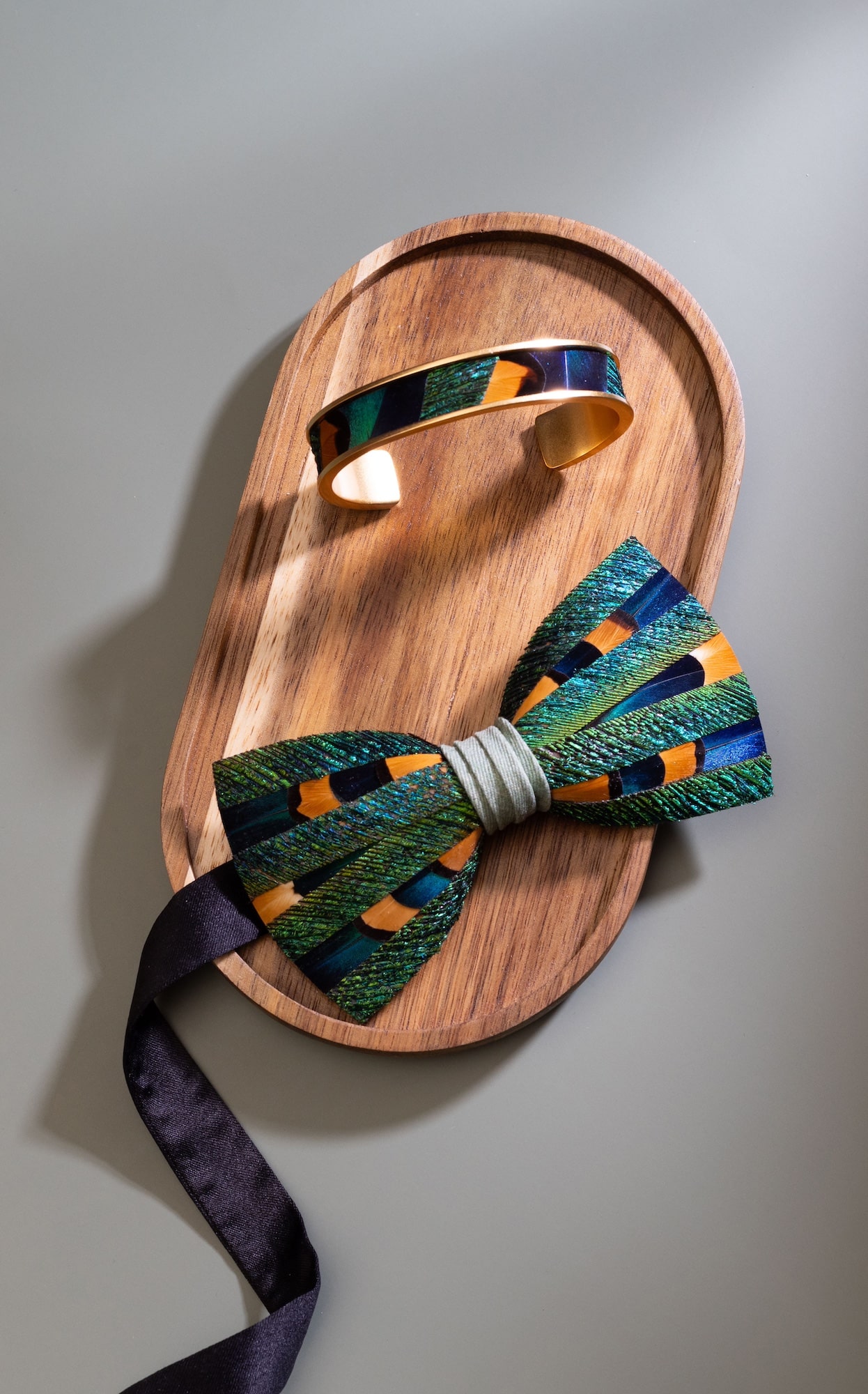 Bowtie + bracelet cutting board photo