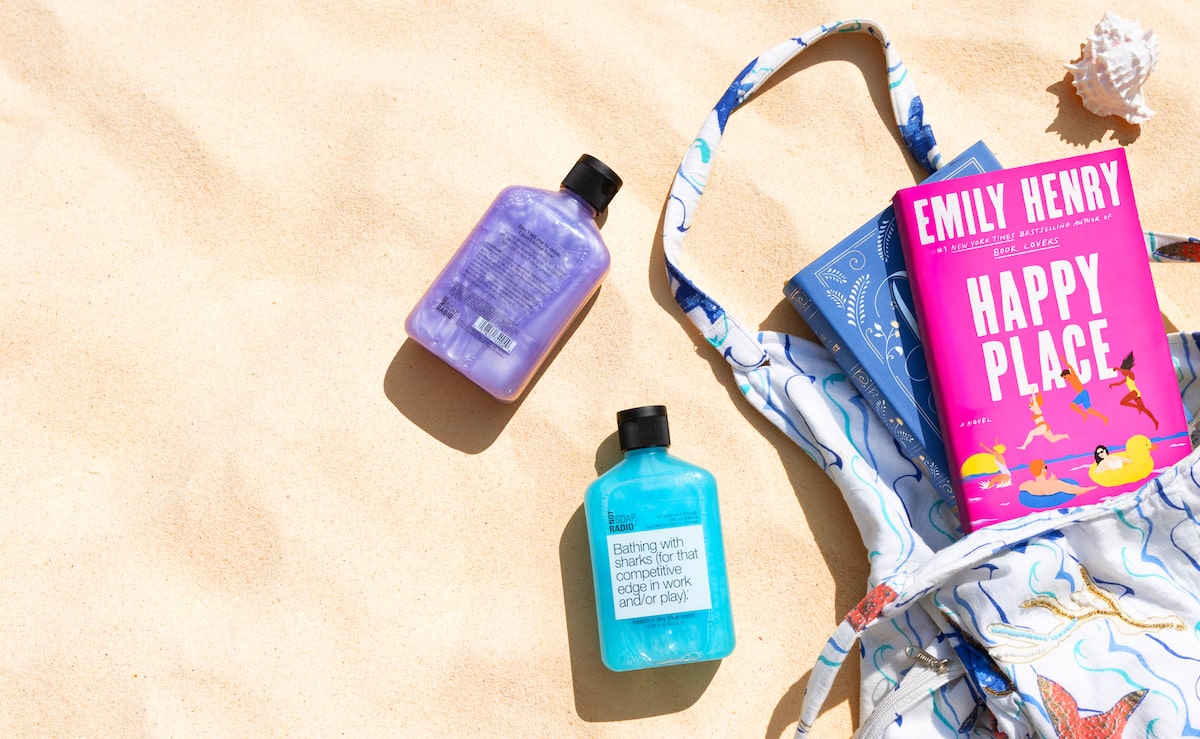 Beach themed product photography
