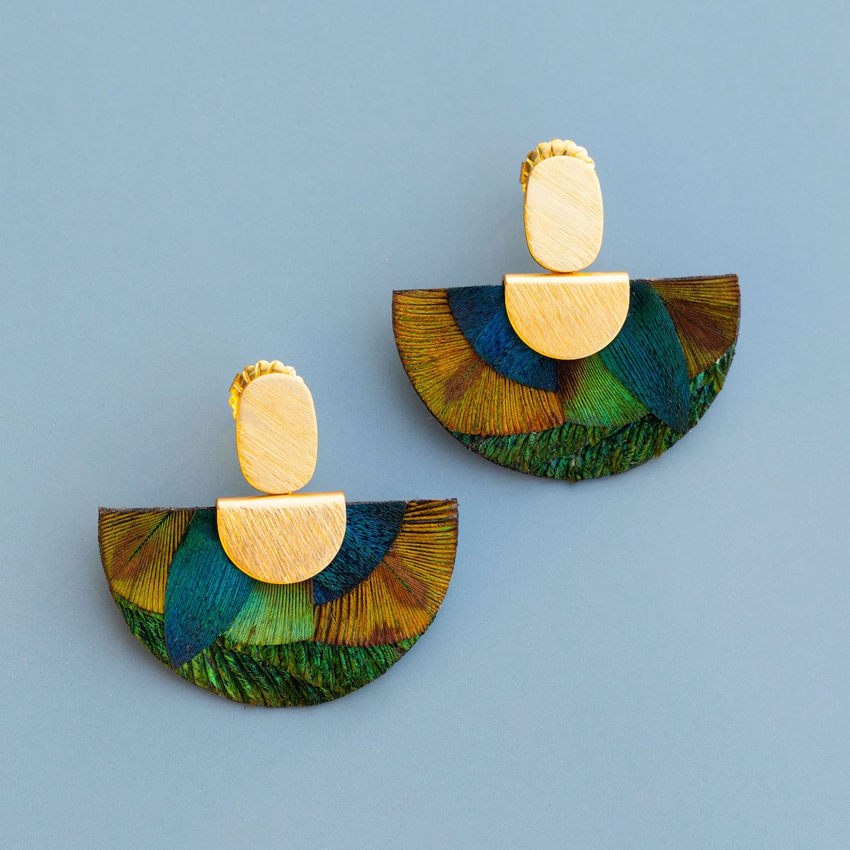 Demi drop earrings flatlay photo
