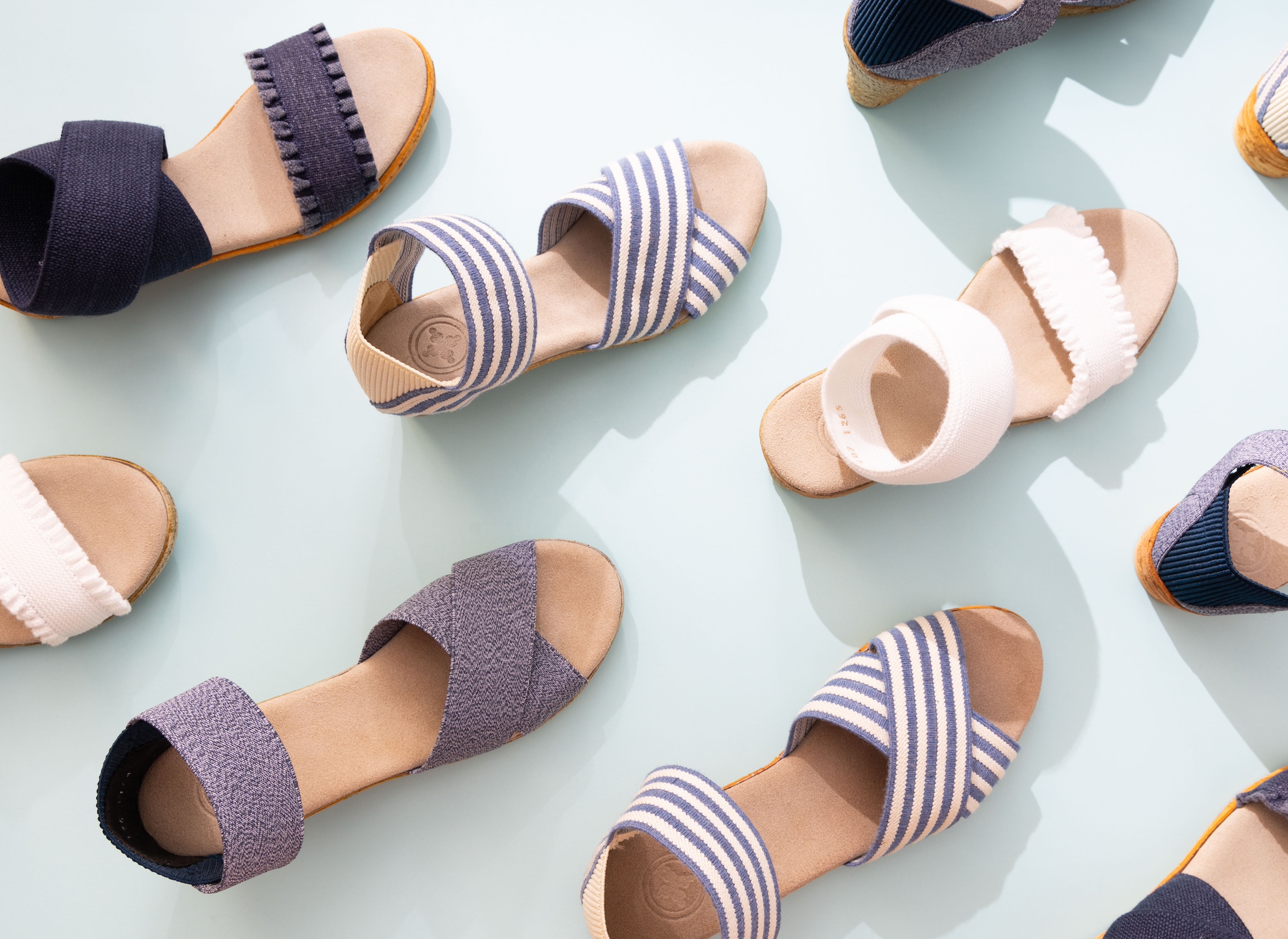 Styled geometric sandals photo