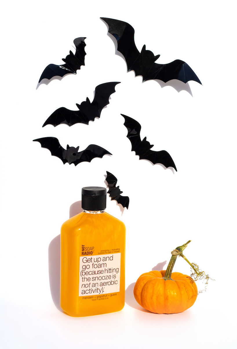 Halloween bath product photography