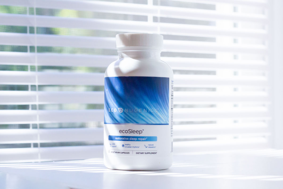 Supplement bottle lifestyle photography