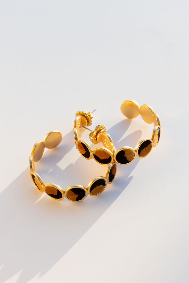 Hoop earring product photography
