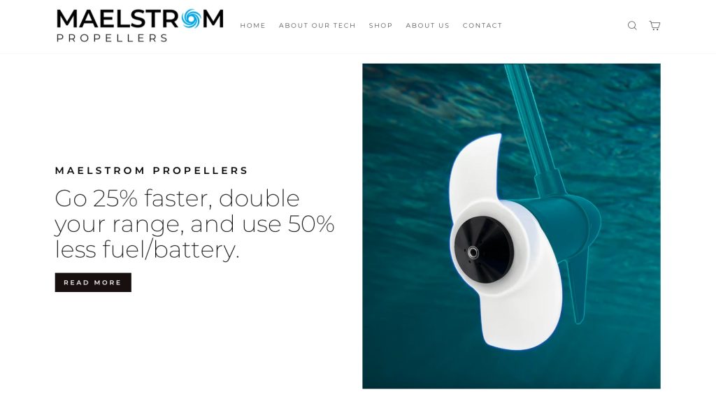 The website homepage to a Propeller company that was designed by Seaweed Studio.