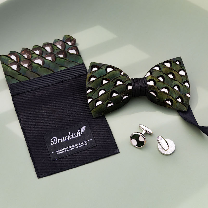 Men's suit accessories flatlay photography
