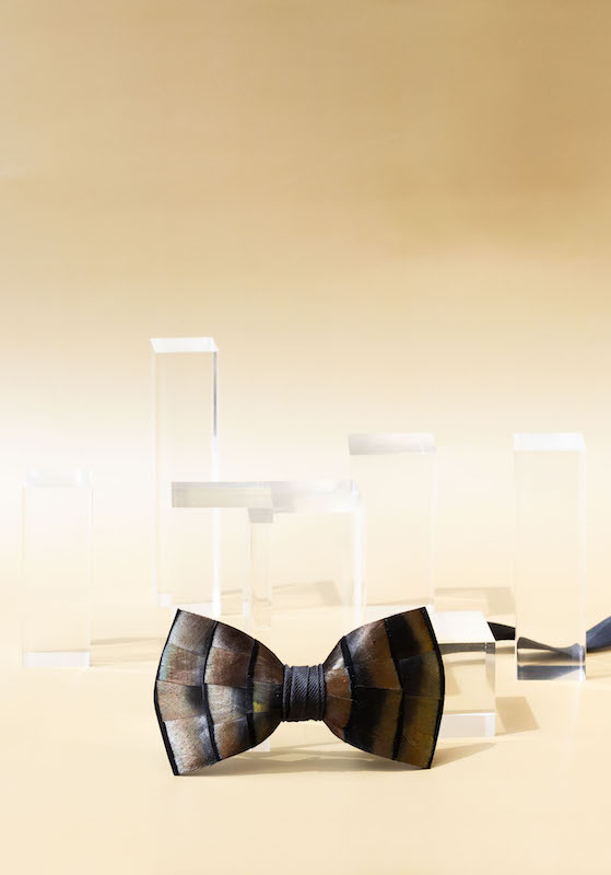 Crystal prism men's bowtie photo