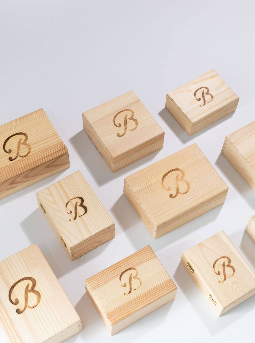 Styled brand packaging photography