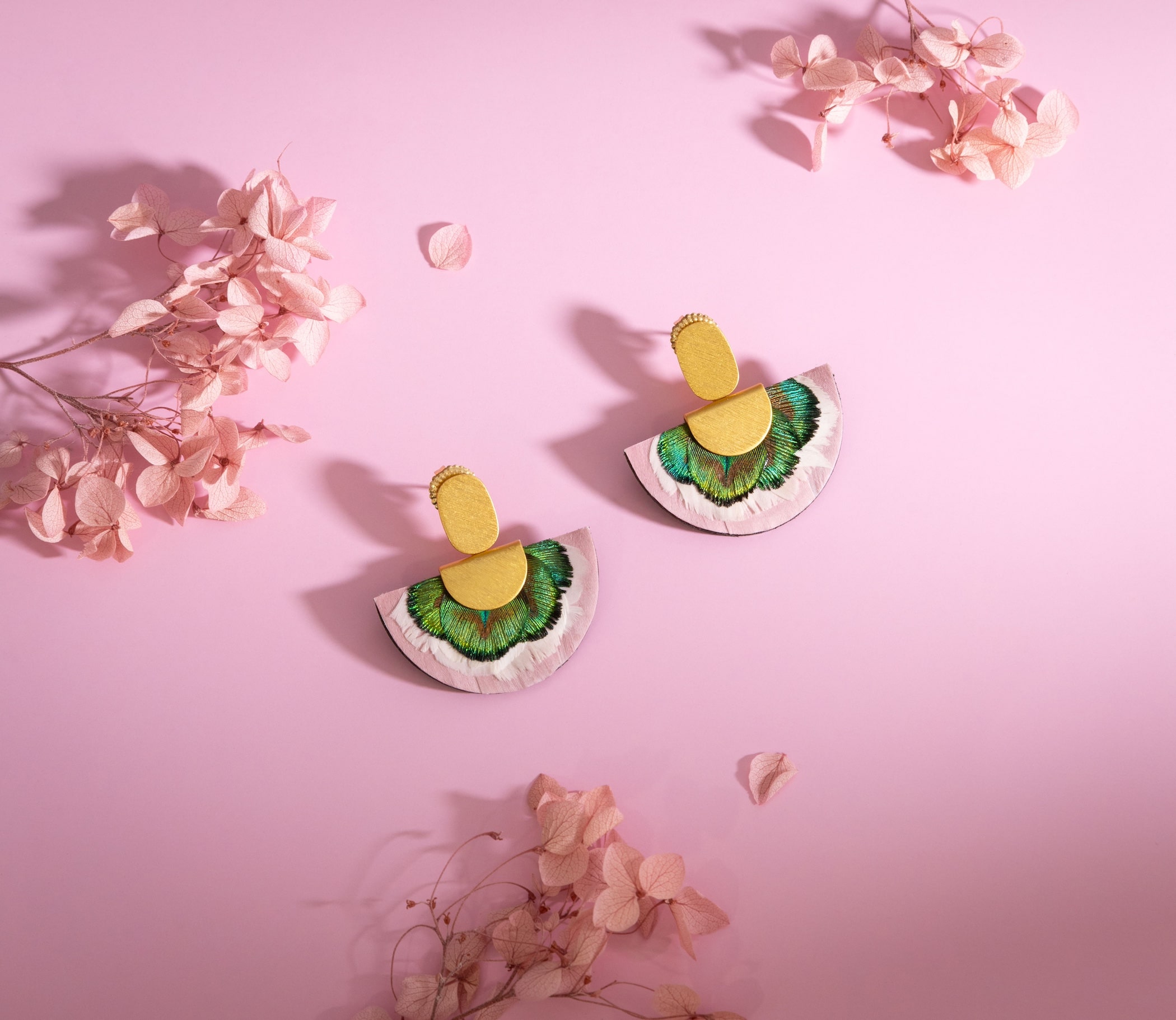 Pink aesthetic product photography