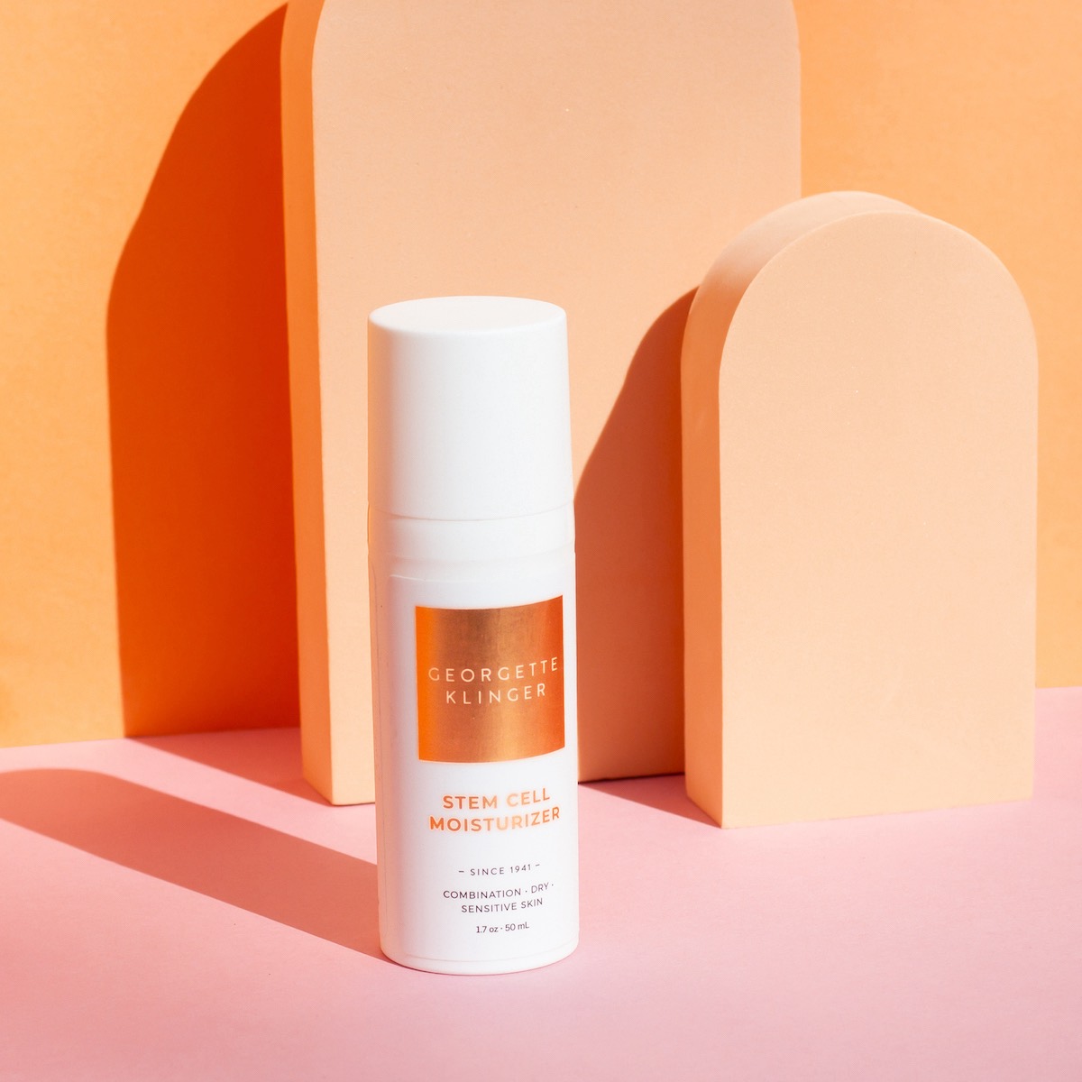 Women's moisturizer product staging photo