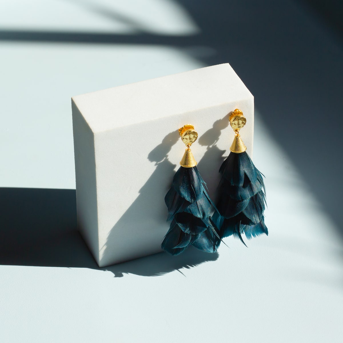 Studio styling earring photography