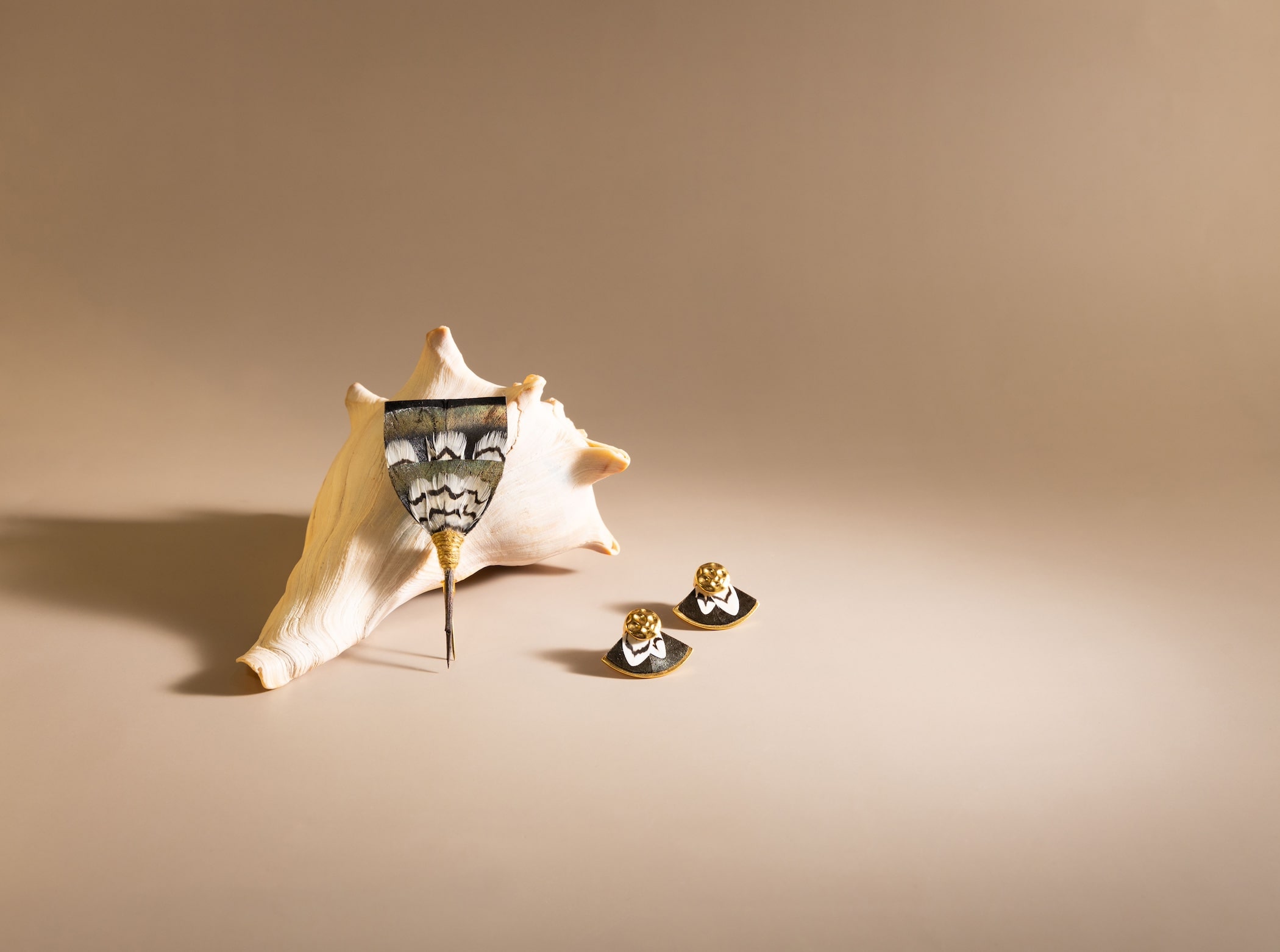 Seashell accessories photography
