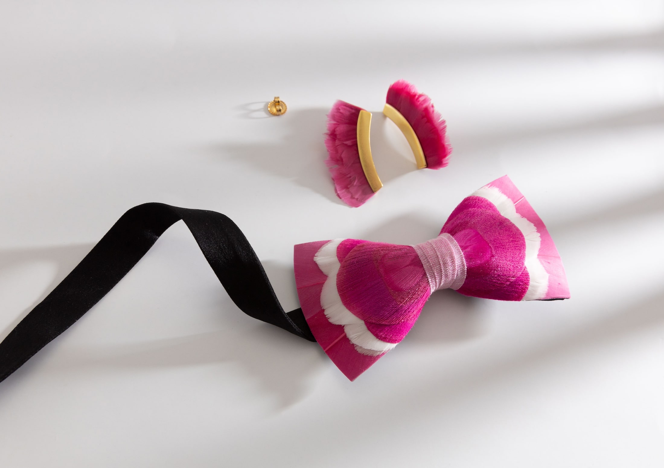 Pink accessories flatlay