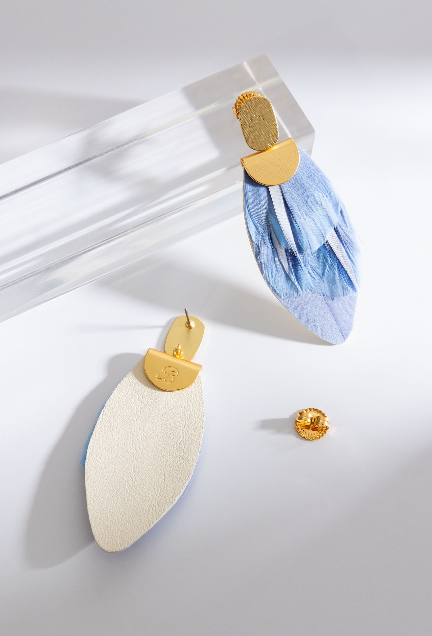 Women's earrings artsy photography