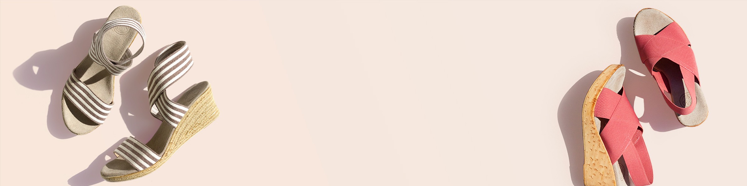 Women's shoe pink banner