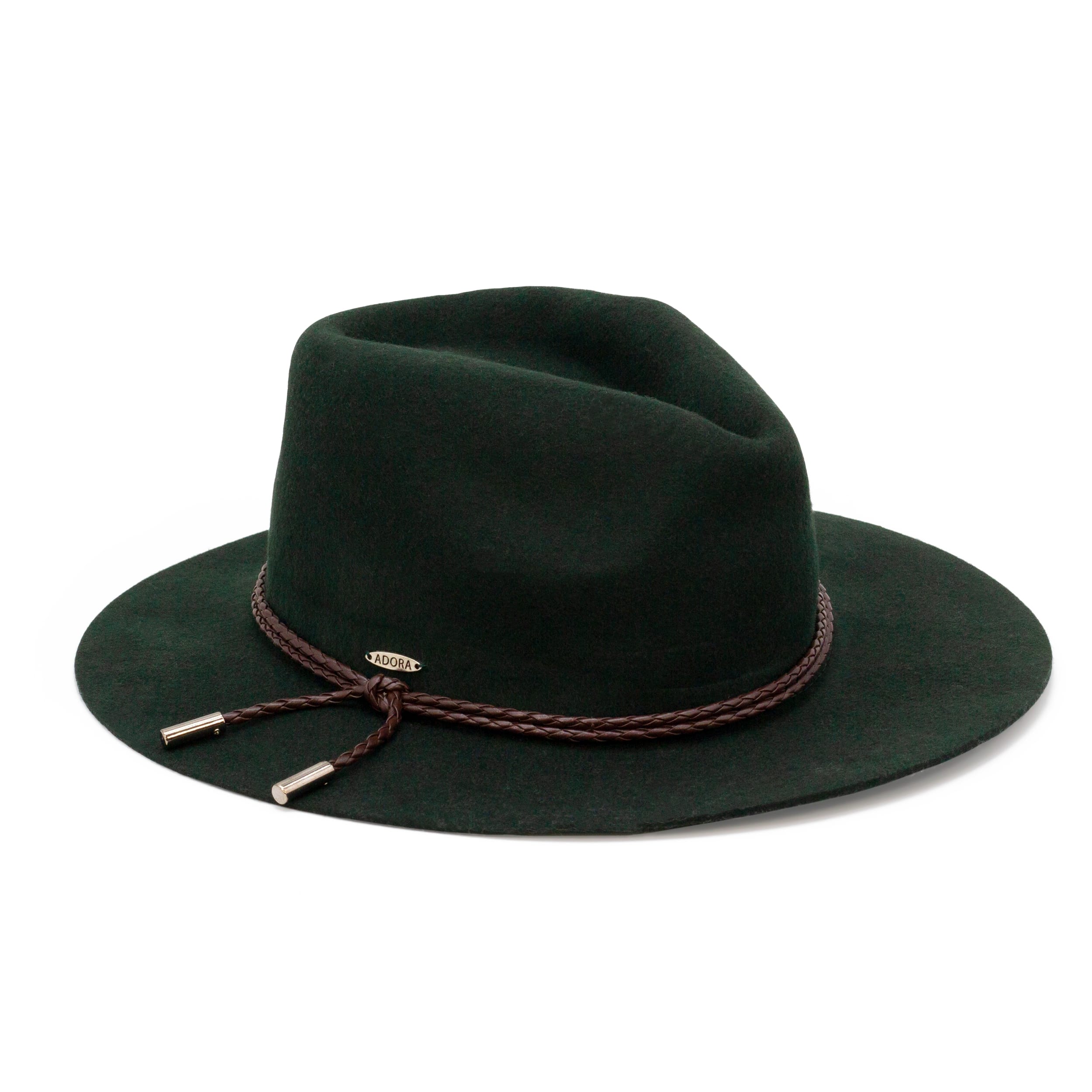 Styled hat on a white background