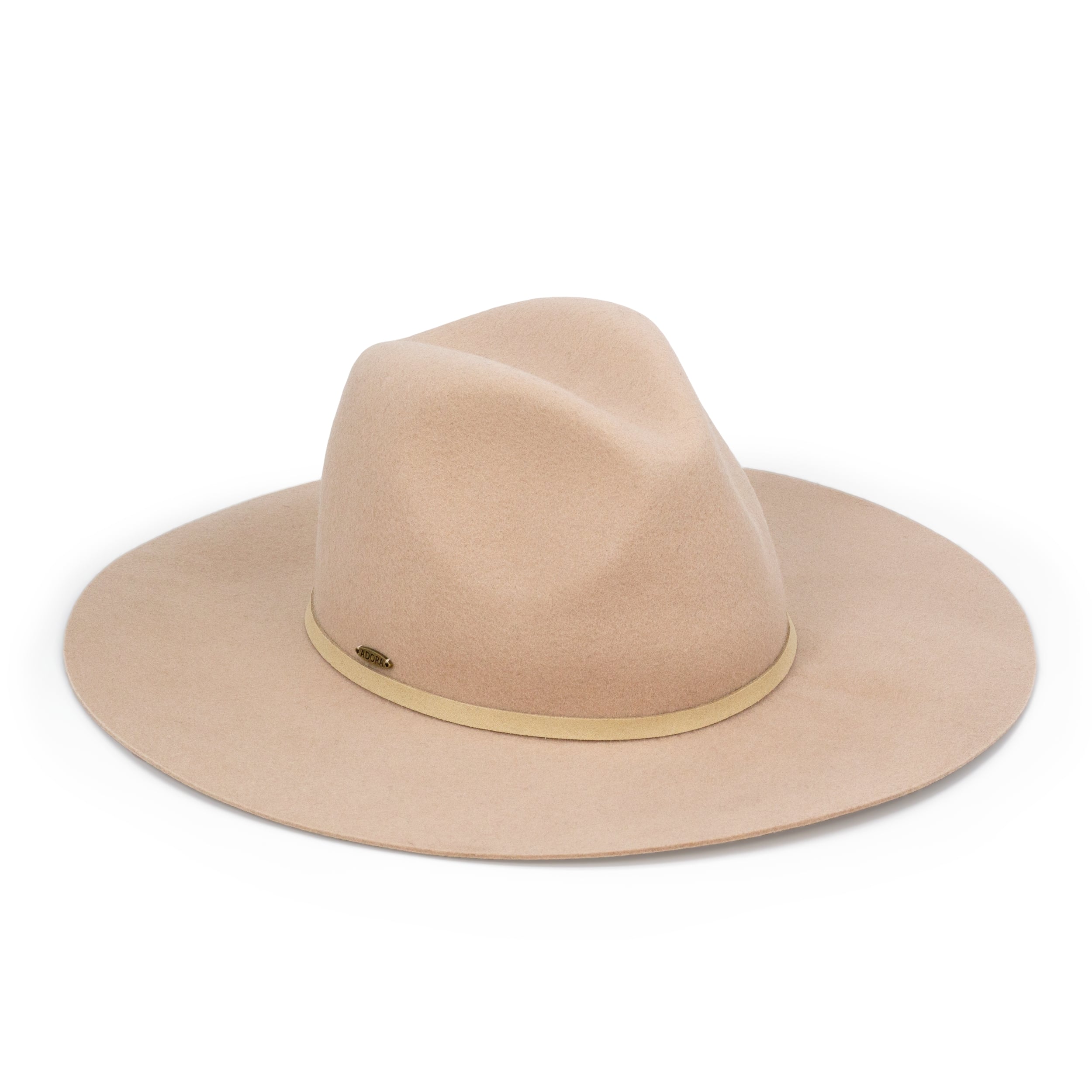 Styled hat on a white background