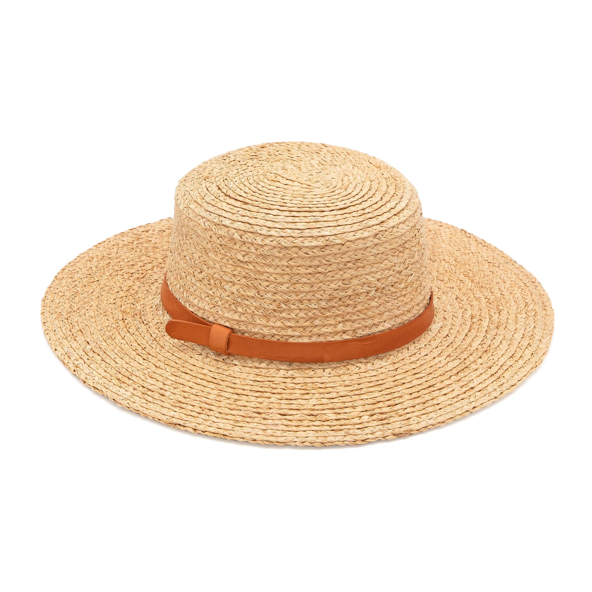 Styled hat on a white background