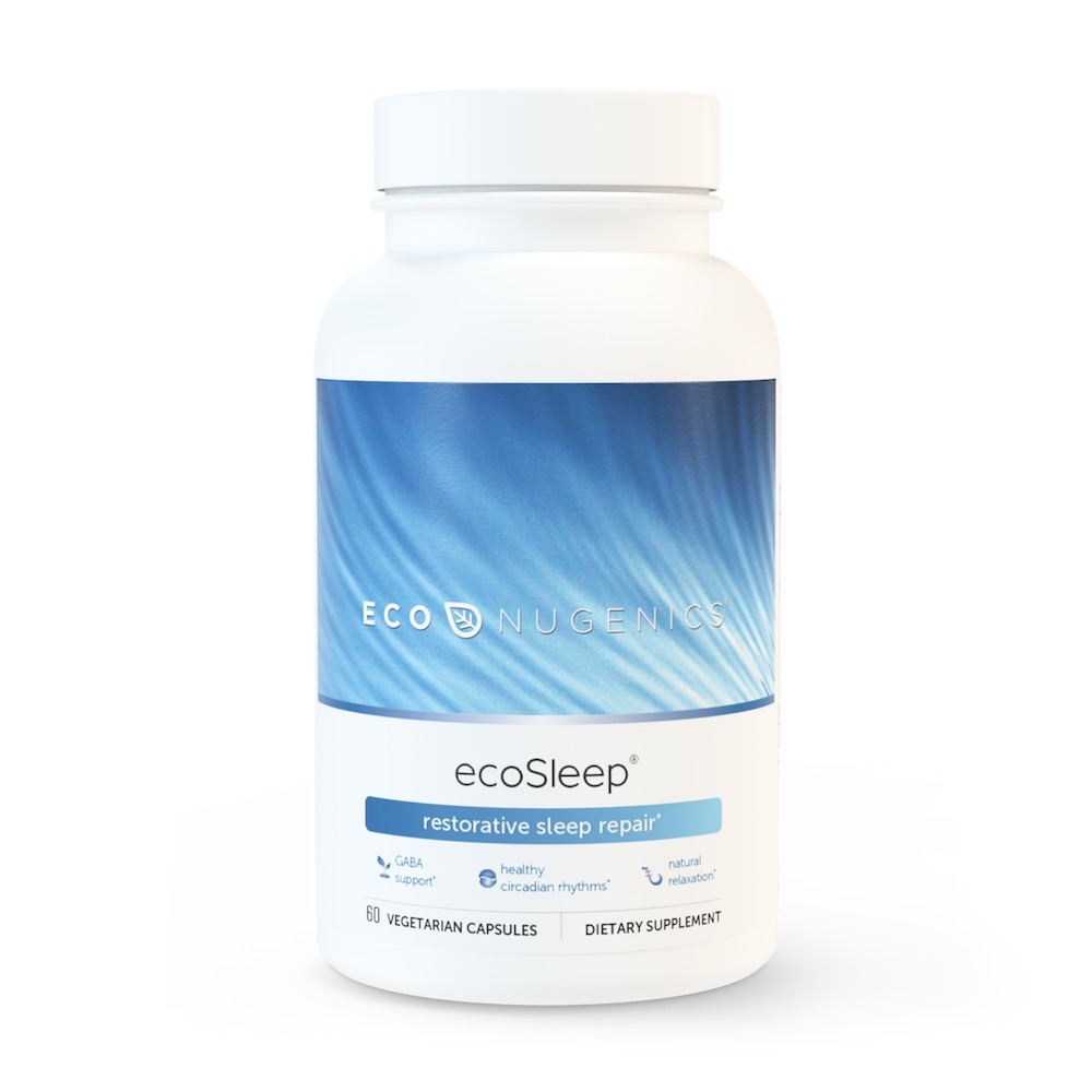 Econugenics supplement pill bottle 3D rendered white background photos - front angle