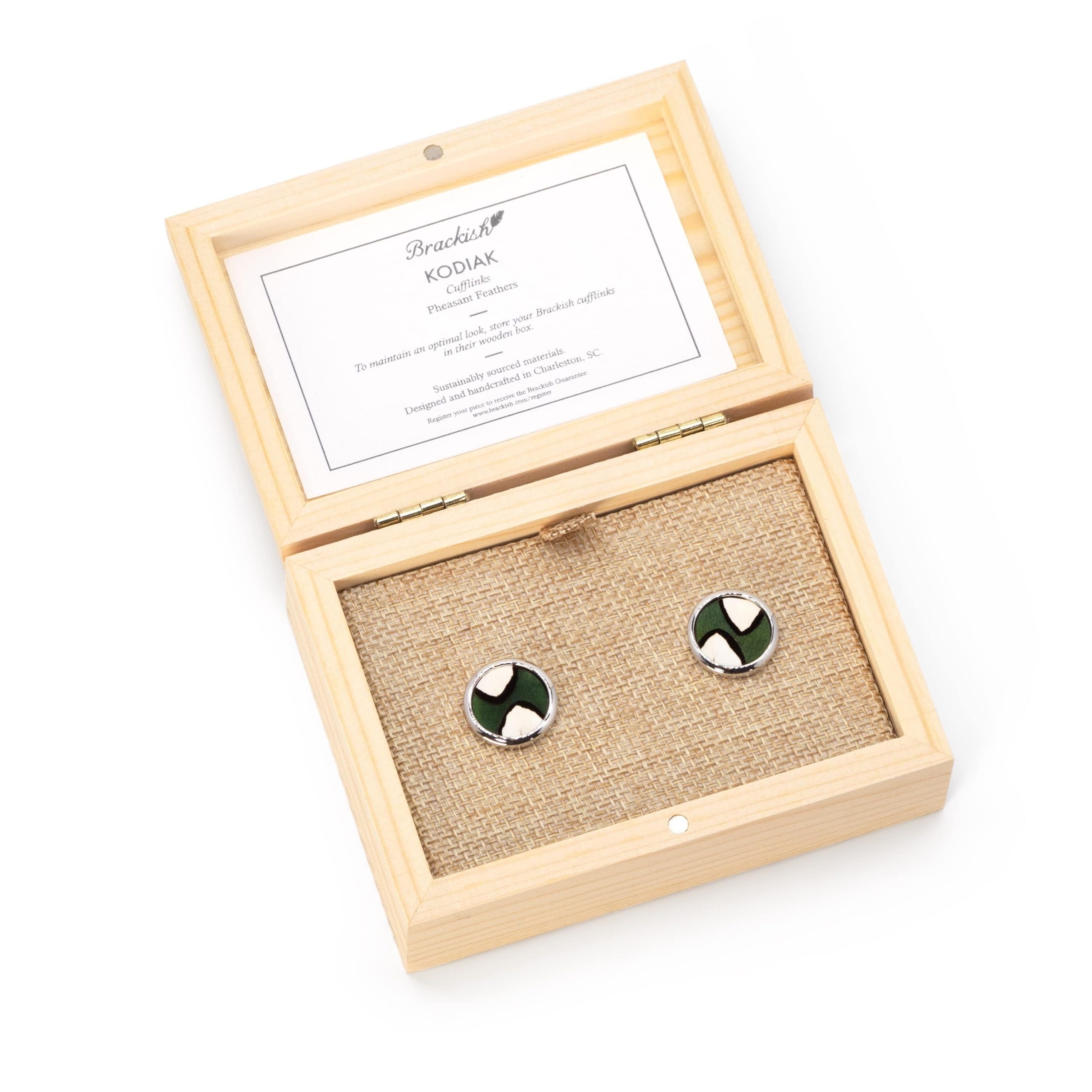 Brackish Cufflinks Product Photography